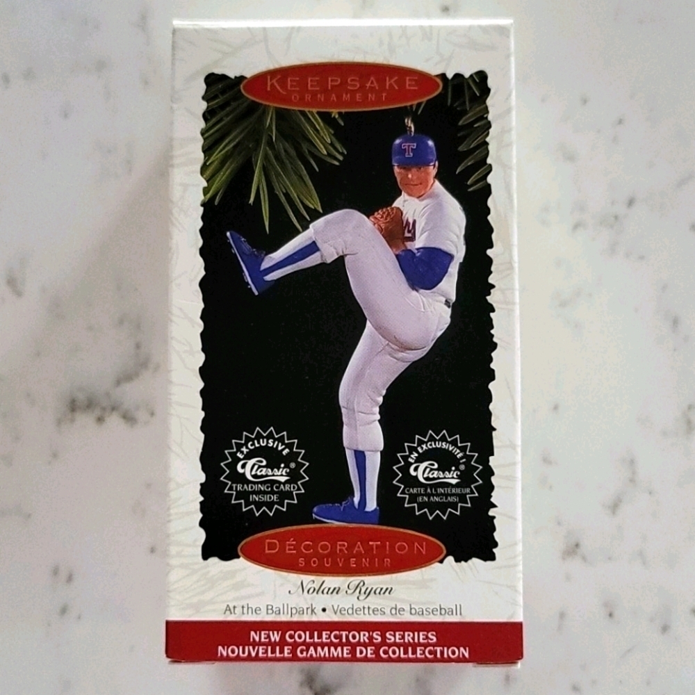 *4 for $25* Hallmark Keepsake Ornament Nolan Ryan - At The Ballpark Series